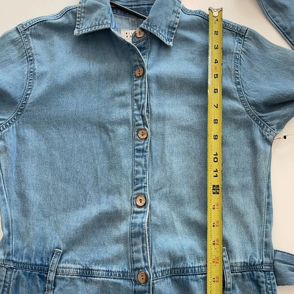 Billabong Salty Blonde Sunday Uniform denim work jumpsuit overalls size XS/6 - Picture 13 of 16